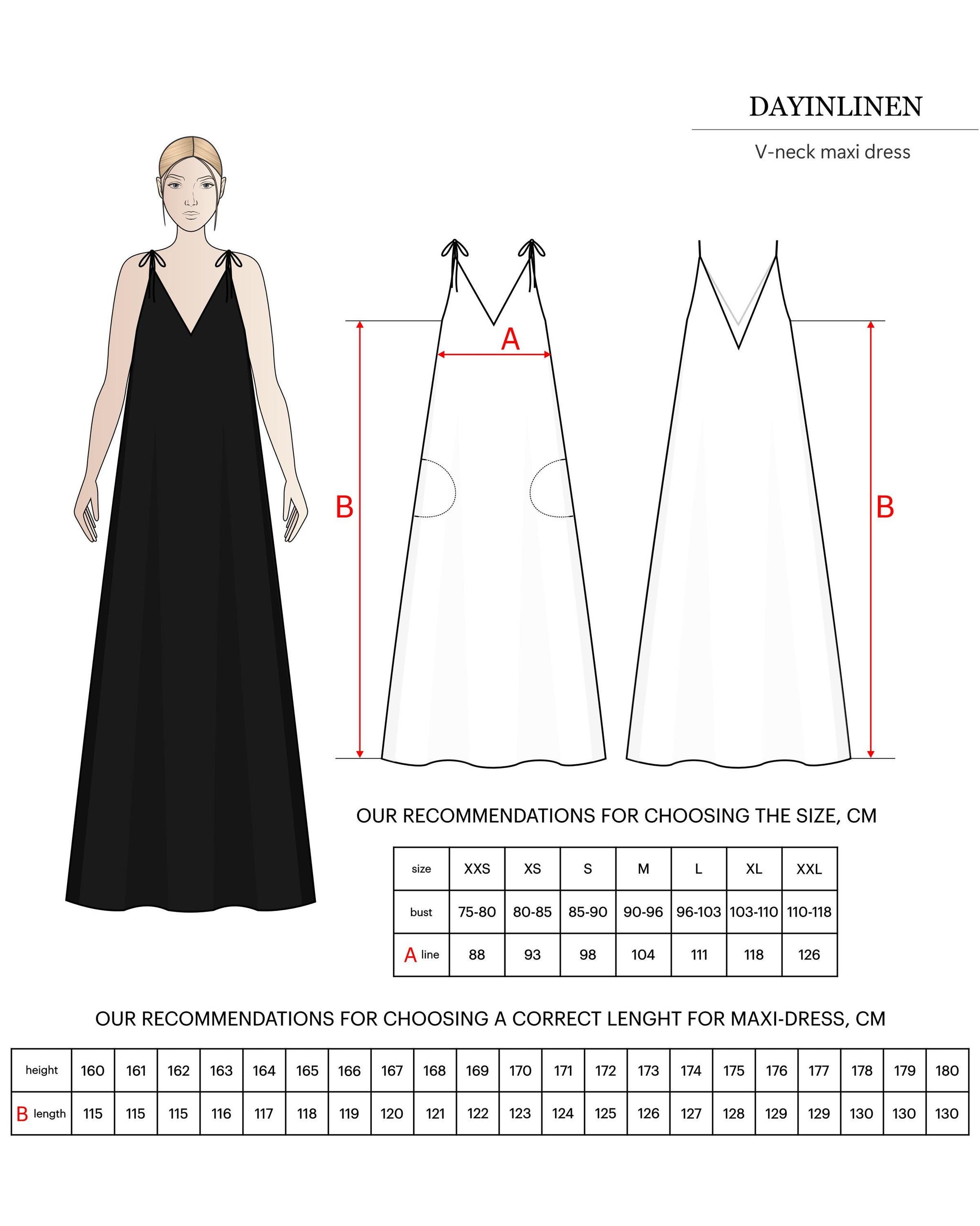 Women Organic Linen Midi Dress, Breathable Relaxed Fit